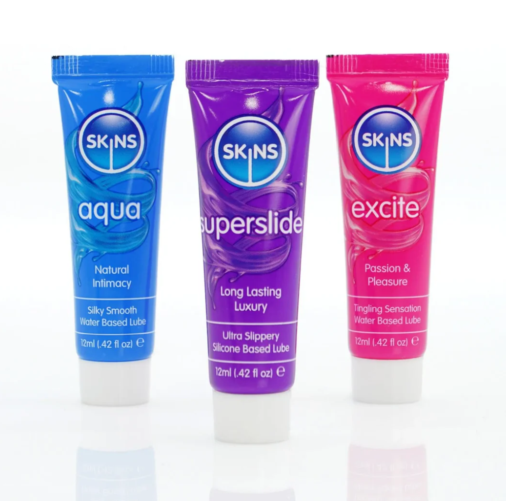 Skins «Vital Lubes» 3 x 12ml verschiedene Sorten Gleitgel - Sortiment zum Probieren (14)